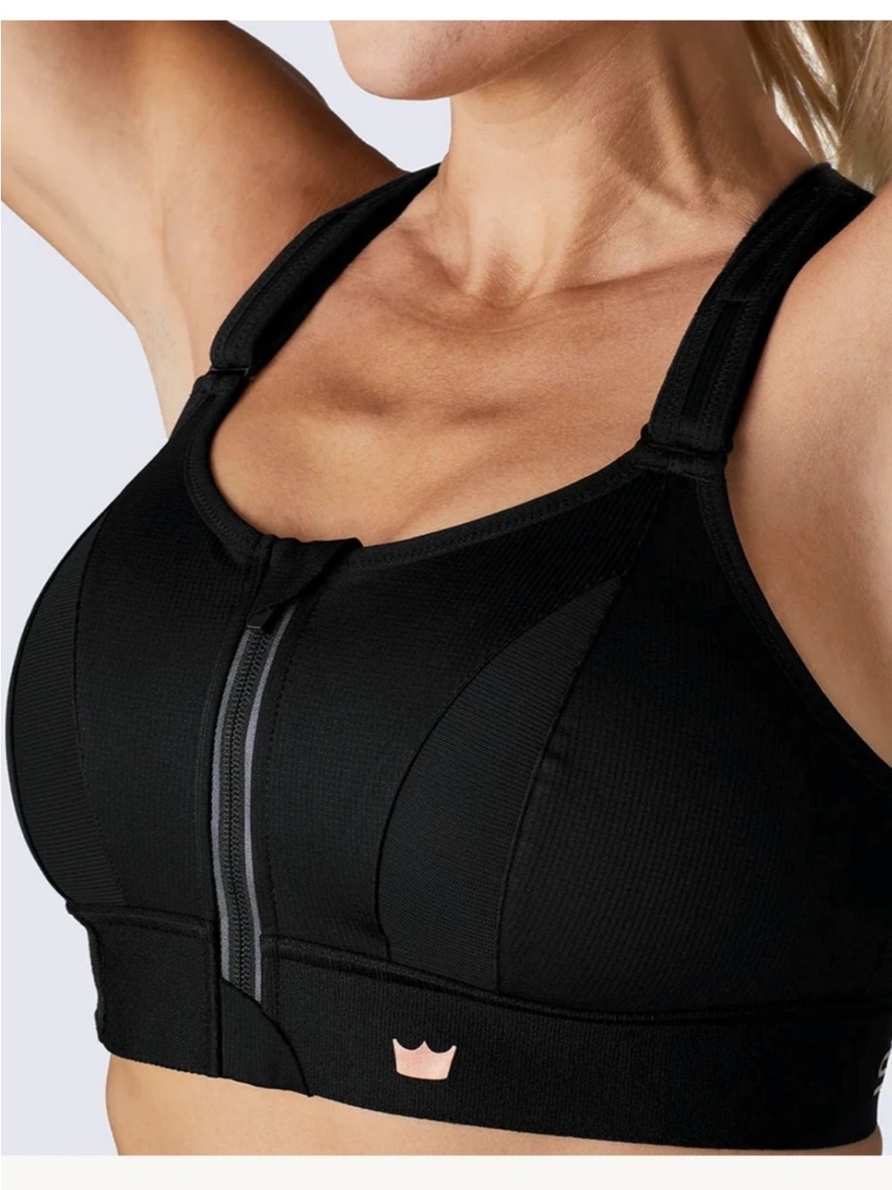 SHEFIT Ultimate Sports Bra Sz 4 luxe black extendable
